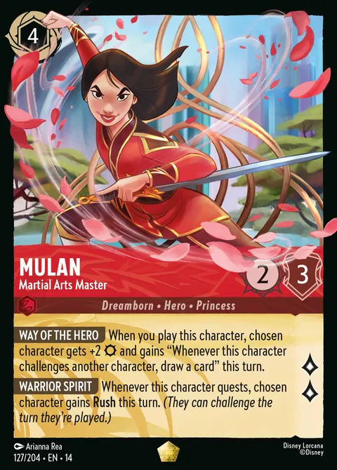 Mulan — Martial Arts Master Disney Lorcana card