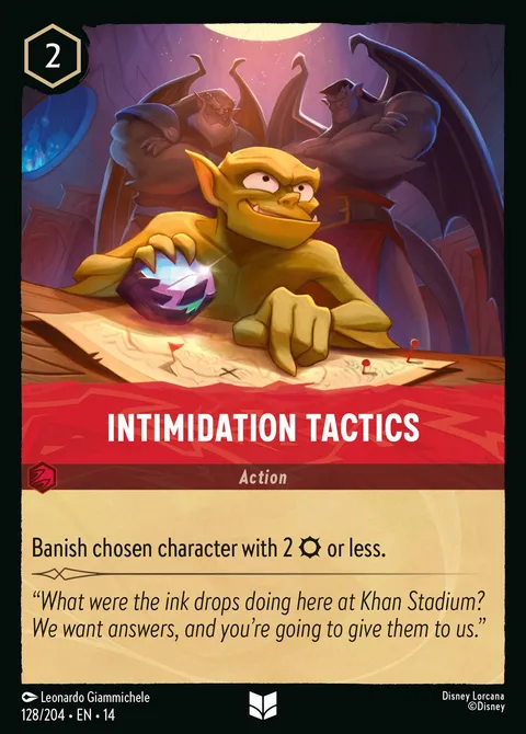 Intimidation Tactics Disney Lorcana card