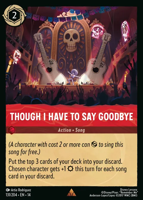 Though I Have to Say Goodbye Disney Lorcana card