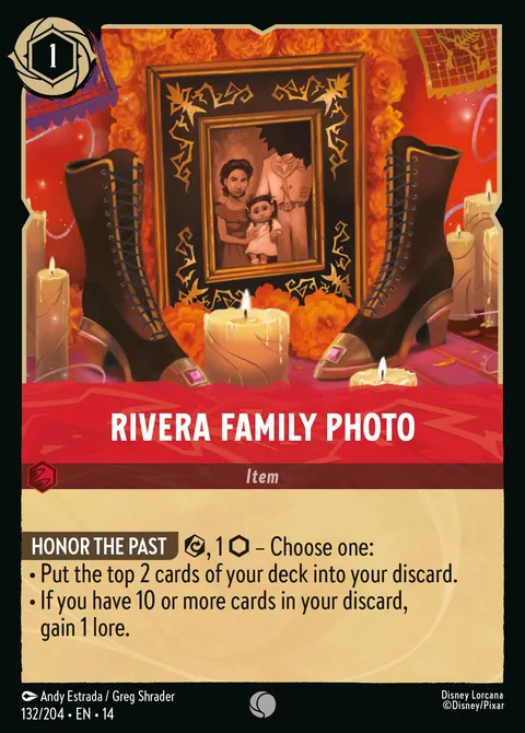 Rivera Family Photo Disney Lorcana card