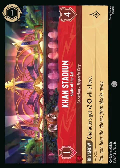 Khan Stadium — State of the Art Disney Lorcana card