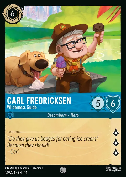 Carl Fredricksen — Wilderness Guide Disney Lorcana card