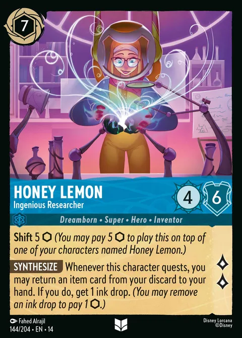 Honey Lemon — Ingenious Researcher Disney Lorcana card