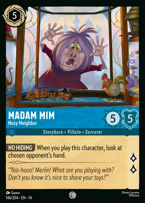 Madam Mim — Nosy Neighbor Disney Lorcana card