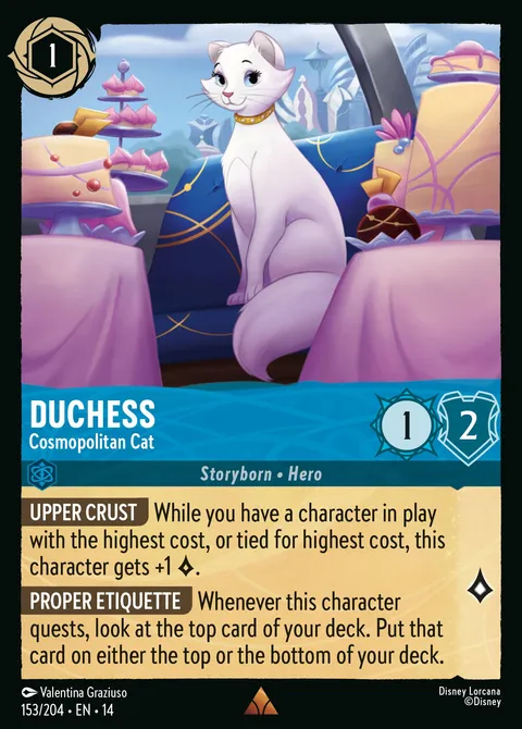 Duchess — Cosmopolitan Cat Disney Lorcana card