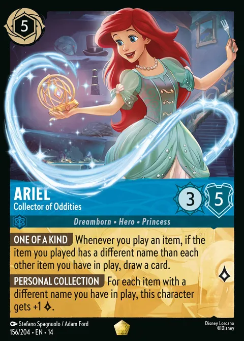 Ariel — Collector of Oddities Disney Lorcana card