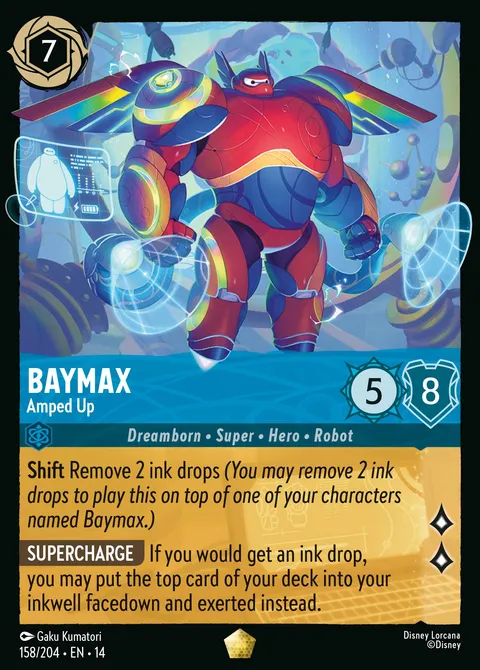Baymax — Amped Up Disney Lorcana card