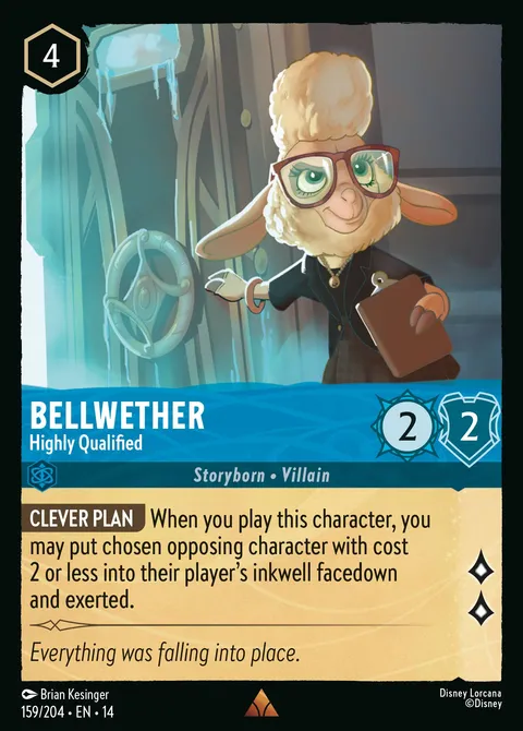 Bellwether — Highly Qualified Disney Lorcana card