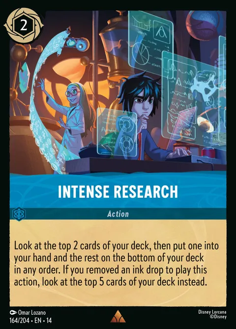 Intense Research Disney Lorcana card