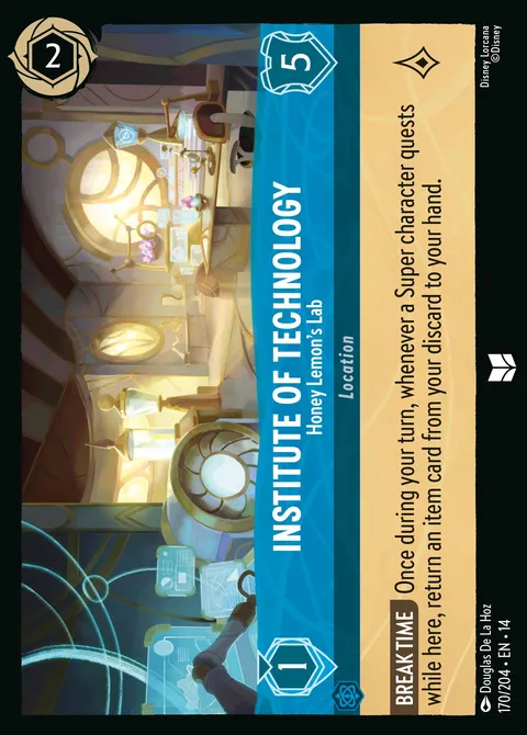 Institute of Technology — Honey Lemon's Lab Disney Lorcana card