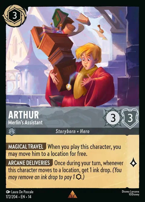 Arthur — Merlin's Assistant Disney Lorcana card