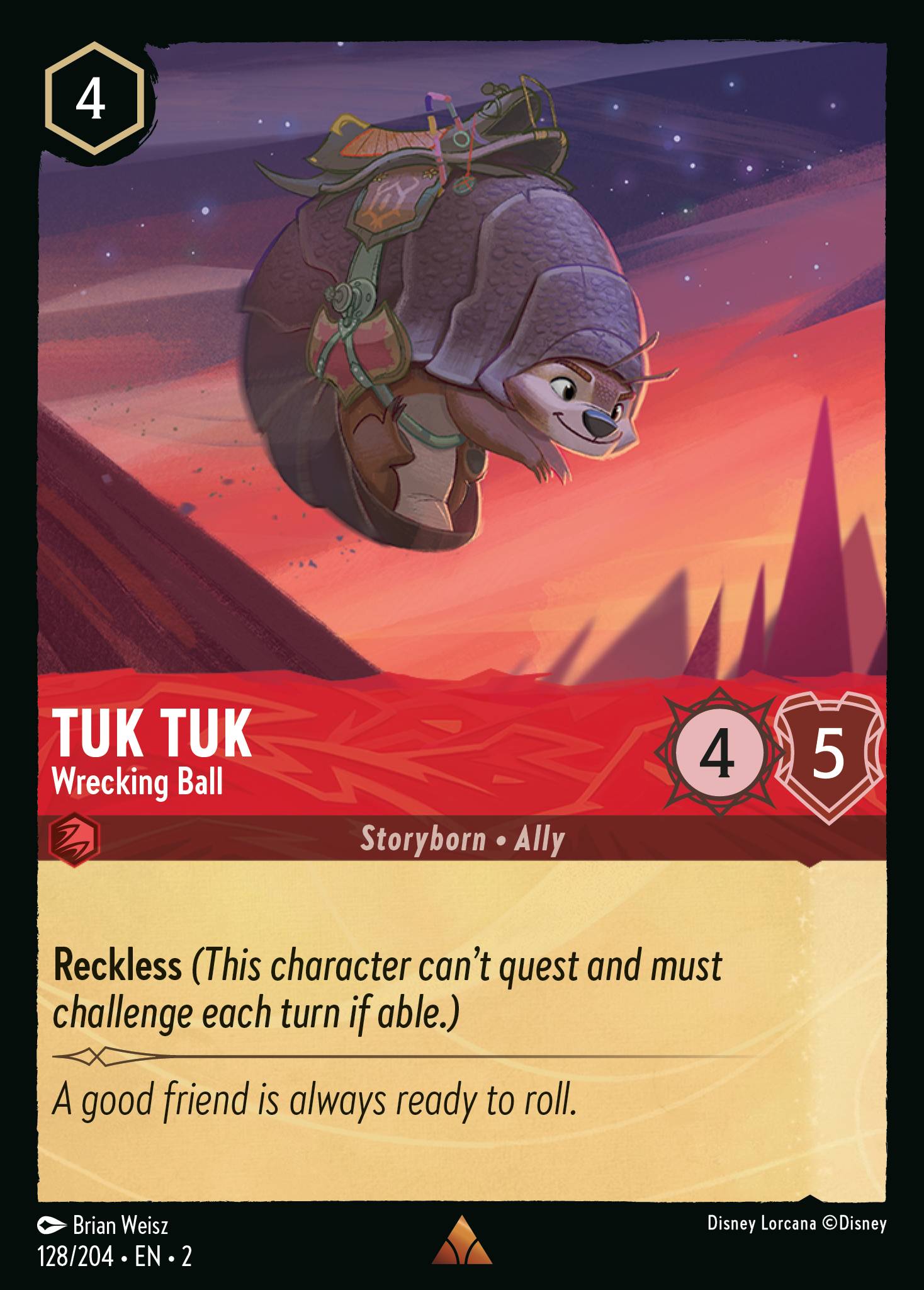Tuk Tuk — Wrecking Ball Disney Lorcana card