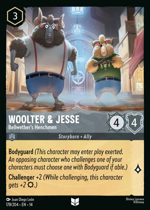 Woolter & Jesse — Bellwether's Henchmen Disney Lorcana card