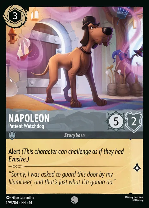 Napoleon — Patient Watchdog Disney Lorcana card