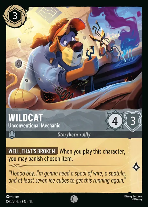 Wildcat — Unconventional Mechanic Disney Lorcana card