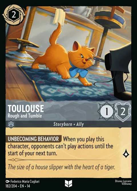 Toulouse — Rough and Tumble Disney Lorcana card
