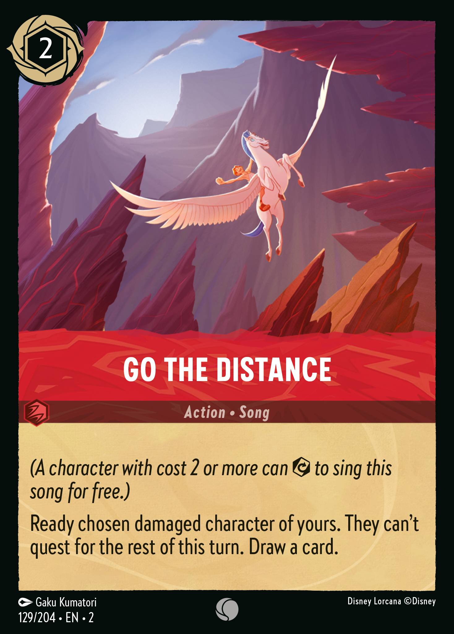Go the Distance Disney Lorcana card