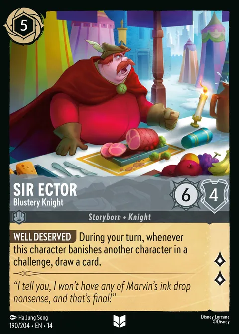 Sir Ector — Blustery Knight Disney Lorcana card