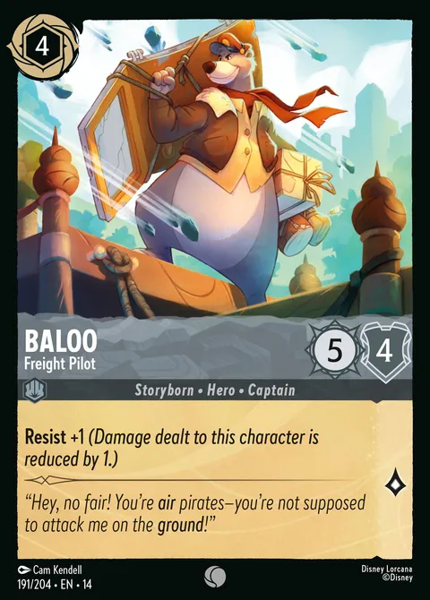 Baloo — Freight Pilot Disney Lorcana card