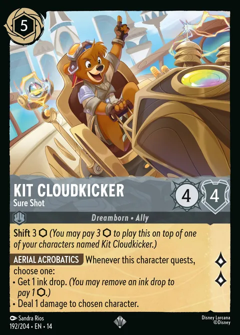 Kit Cloudkicker — Sure Shot Disney Lorcana card