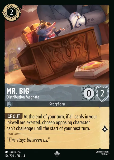 Mr. Big — Distribution Magnate Disney Lorcana card