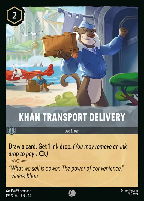 Khan Transport Delivery Disney Lorcana card
