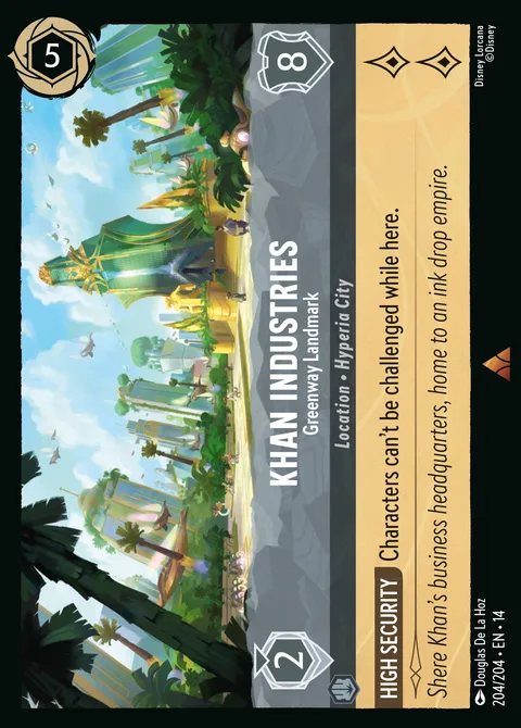 Khan Industries — Greenway Landmark Disney Lorcana card