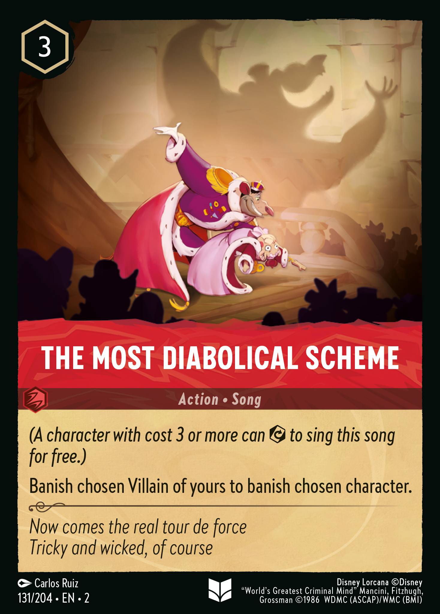 The Most Diabolical Scheme Disney Lorcana card