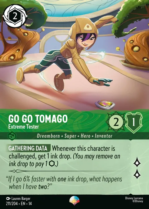 Go Go Tomago — Extreme Tester Disney Lorcana card