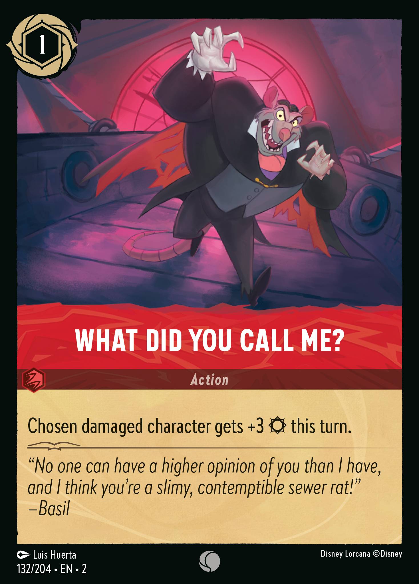 What Did You Call Me? Disney Lorcana card