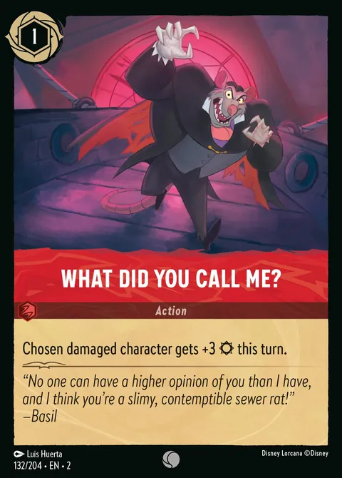 What Did You Call Me? Disney Lorcana card
