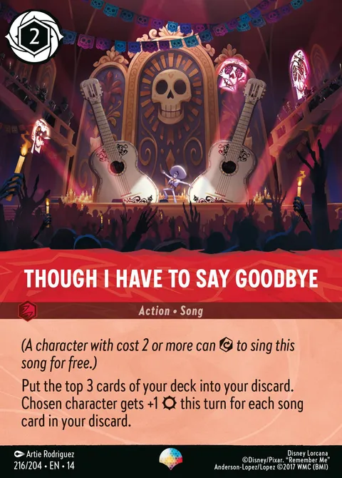 Though I Have to Say Goodbye Disney Lorcana card