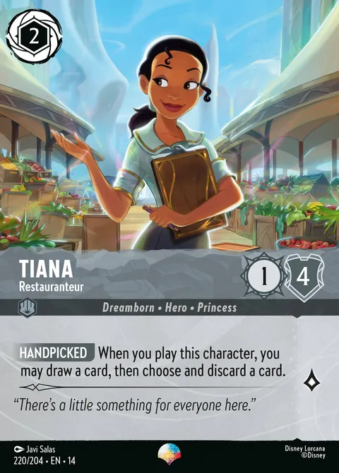 Tiana — Restauranteur Disney Lorcana card