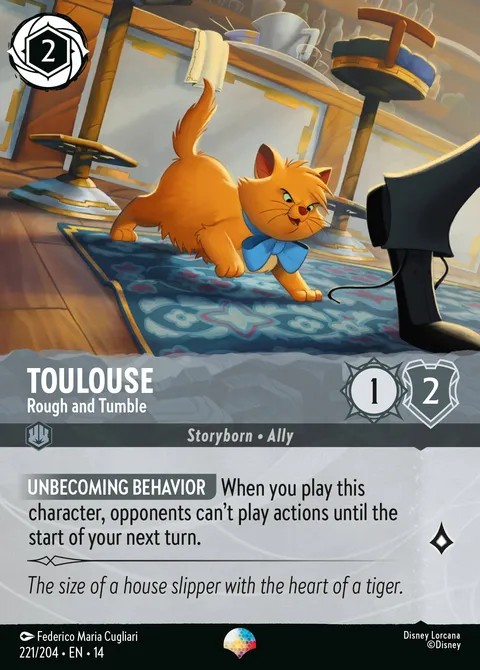 Toulouse — Rough and Tumble Disney Lorcana card