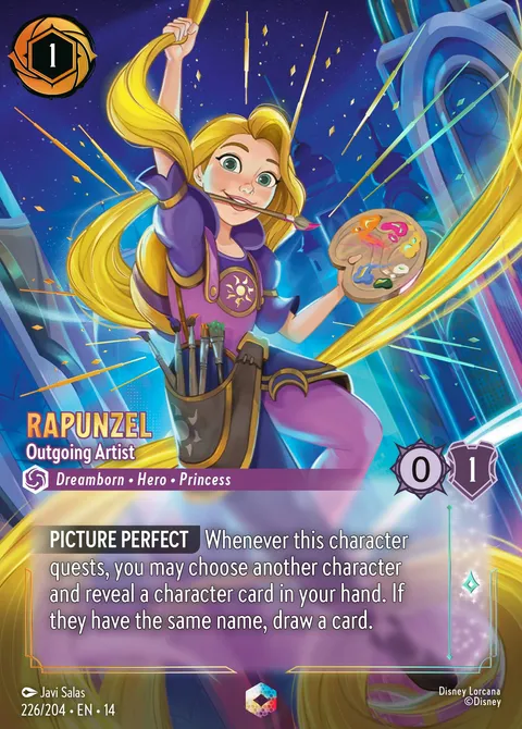 Rapunzel — Outgoing Artist Disney Lorcana card