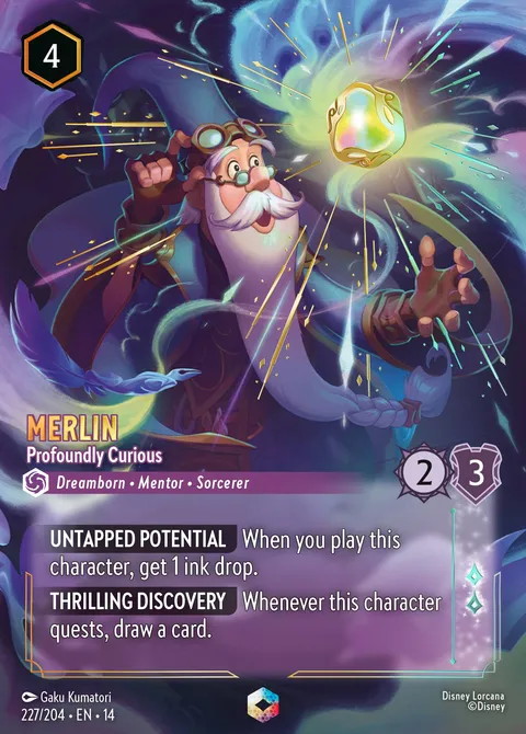 Merlin — Profoundly Curious Disney Lorcana card