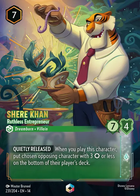 Shere Khan — Ruthless Entrepreneur Disney Lorcana card