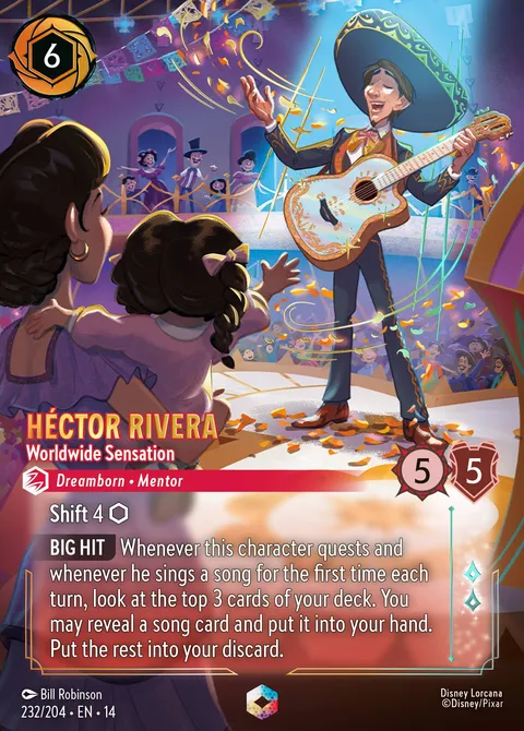 Héctor Rivera — Worldwide Sensation Disney Lorcana card