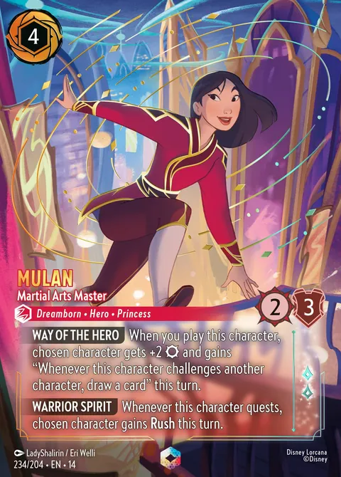 Mulan — Martial Arts Master Disney Lorcana card