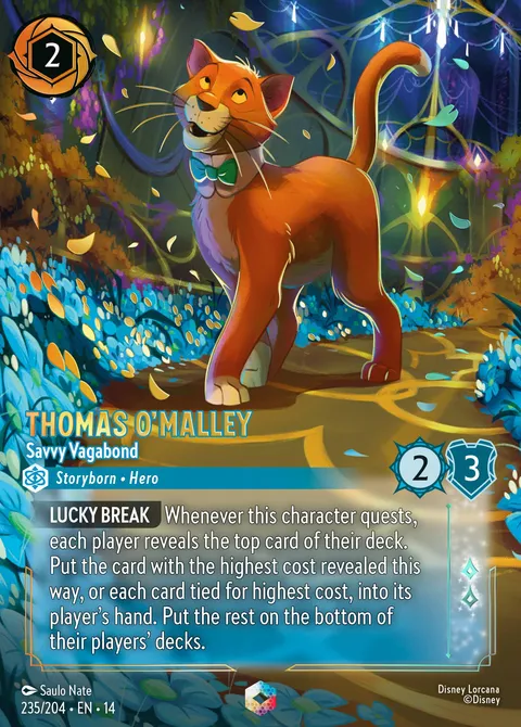 Thomas O'Malley — Savvy Vagabond Disney Lorcana card