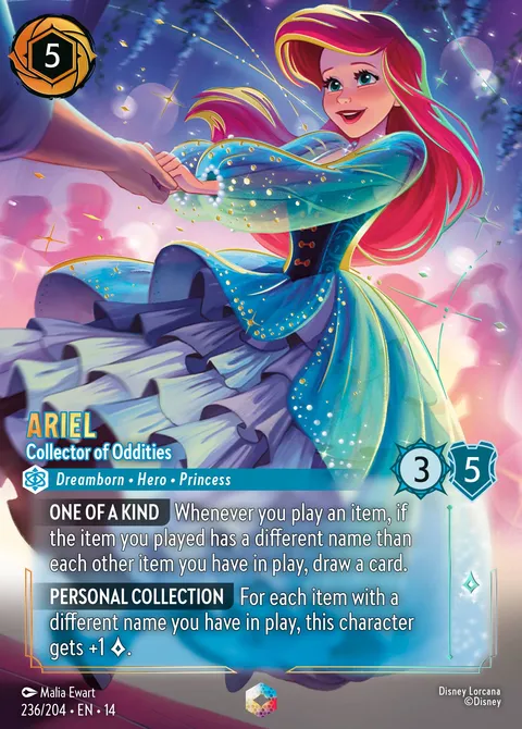 Ariel — Collector of Oddities Disney Lorcana card
