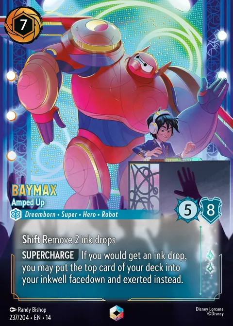 Baymax — Amped Up Disney Lorcana card