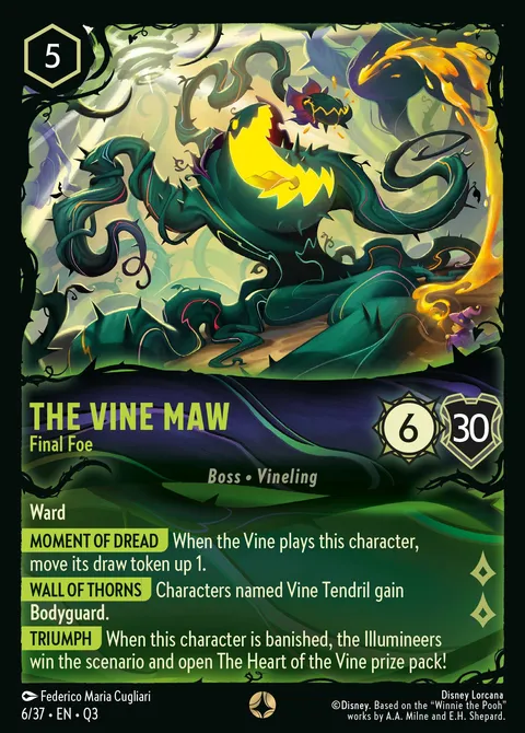 The Vine Maw — Final Foe Disney Lorcana card