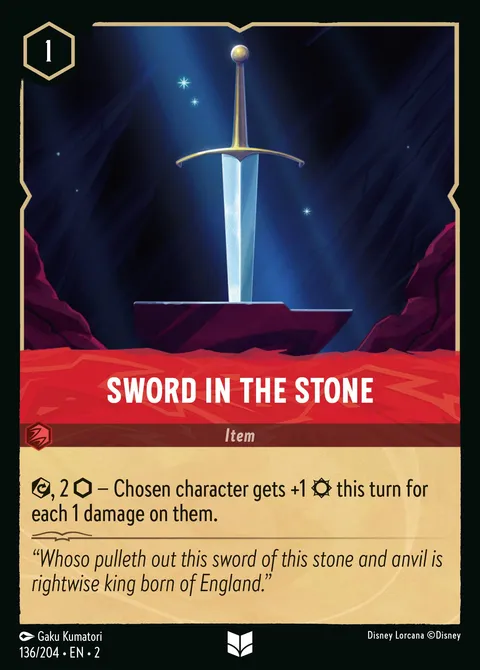 Sword in the Stone Disney Lorcana card
