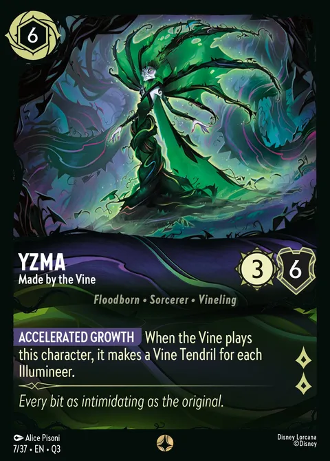 Yzma — Made by the Vine Disney Lorcana card