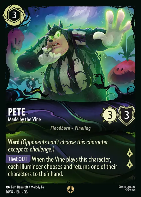 Pete — Made by the Vine Disney Lorcana card