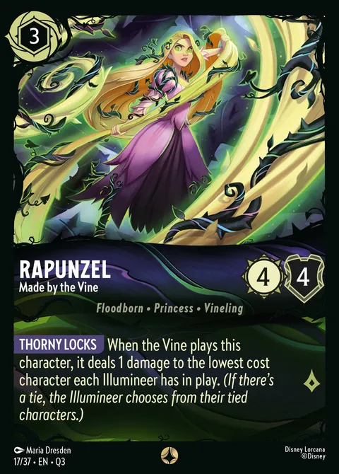 Rapunzel — Made by the Vine Disney Lorcana card