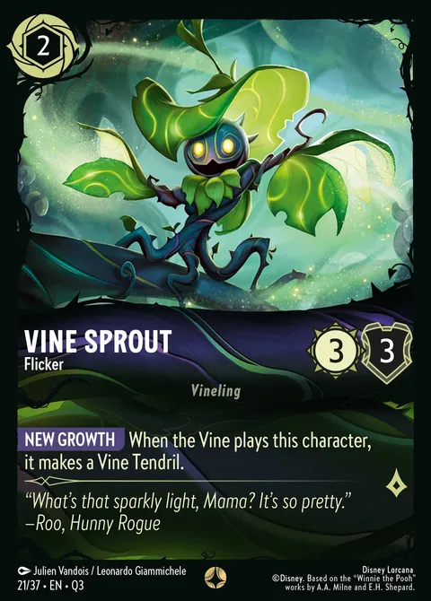 Vine Sprout — Flicker Disney Lorcana card