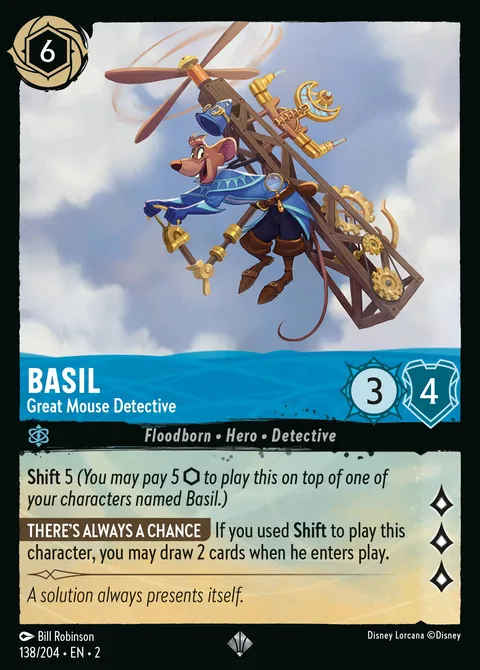 Basil — Great Mouse Detective Disney Lorcana card