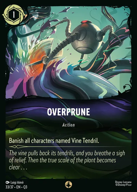 Overprune Disney Lorcana card